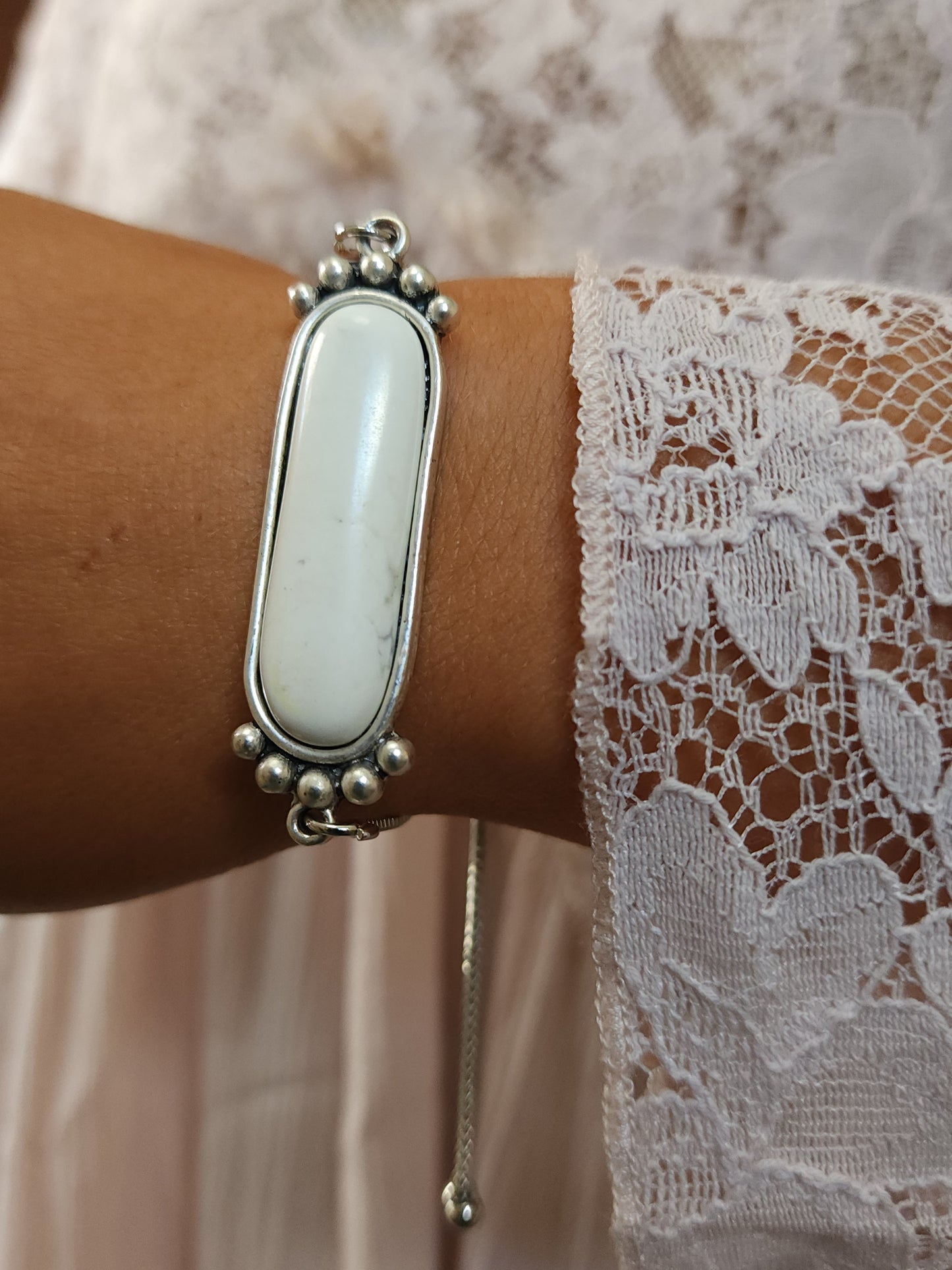 White Slip Bracelet