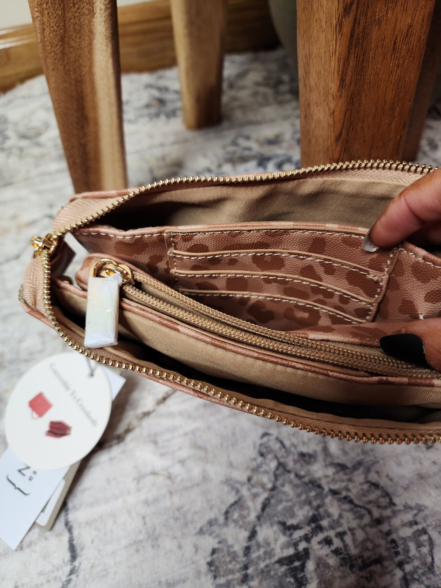 Light Brown Convertible Crossbody