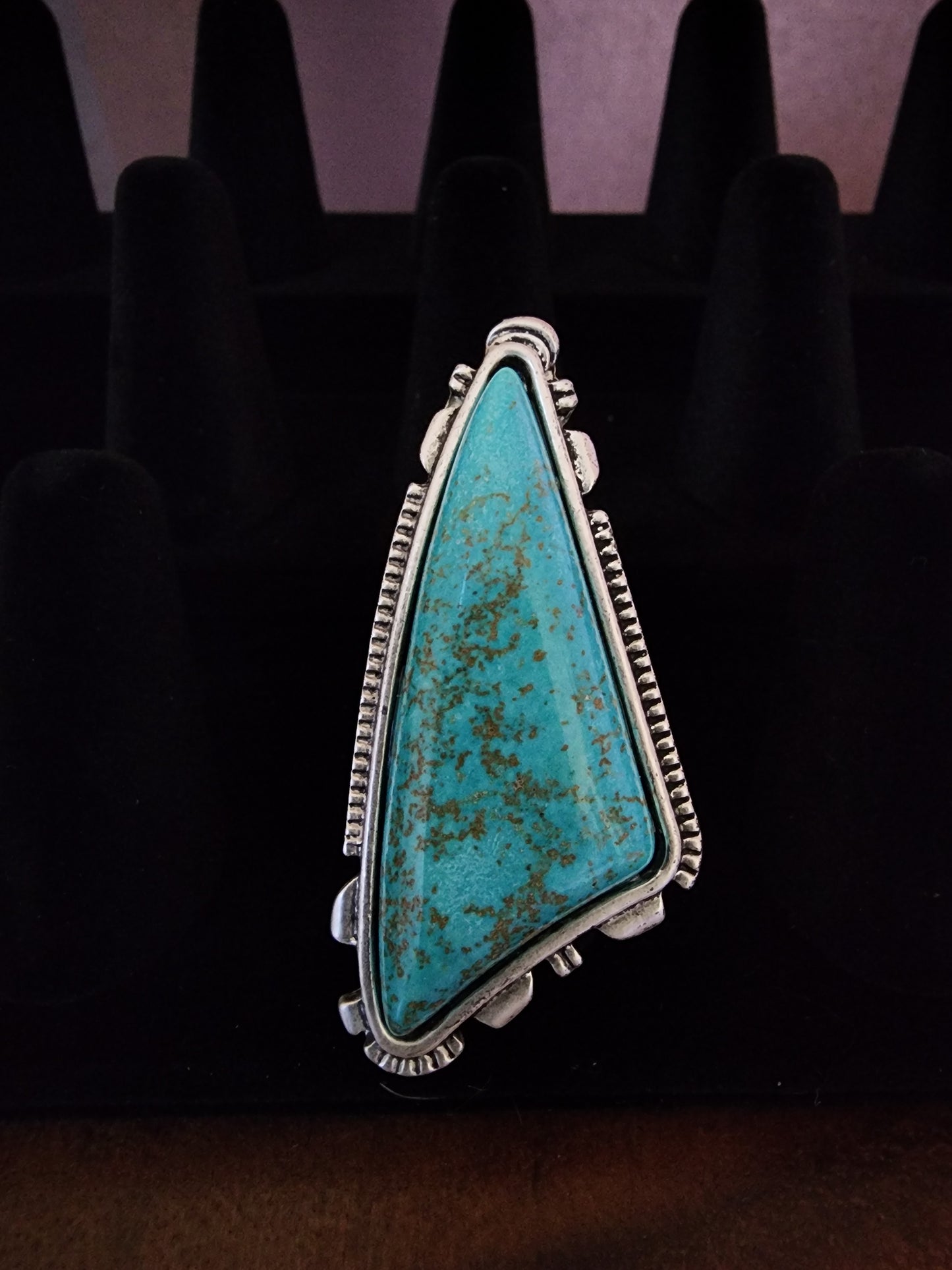 Raw Cut Turquoise Ring