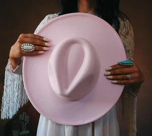 Teardrop Fedora Pink